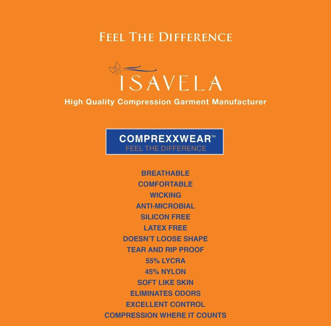 Premium ISAVELA USA Full Body Compression Suit with Bra, Sleeves &amp; Ankle Length-BB09AL