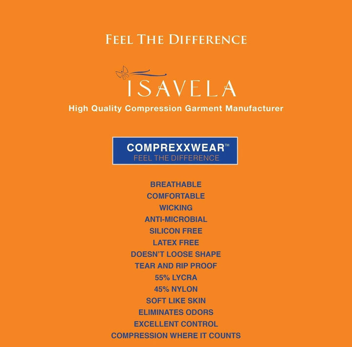 Premium ISAVELA USA Full Body Compression Suit with Bra, Sleeves &amp; Ankle Length-BB09AL